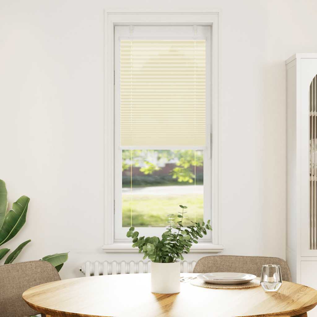 Plissé rolgordijn 45x150 cm stofbreedte 44,4 cm polyester crème