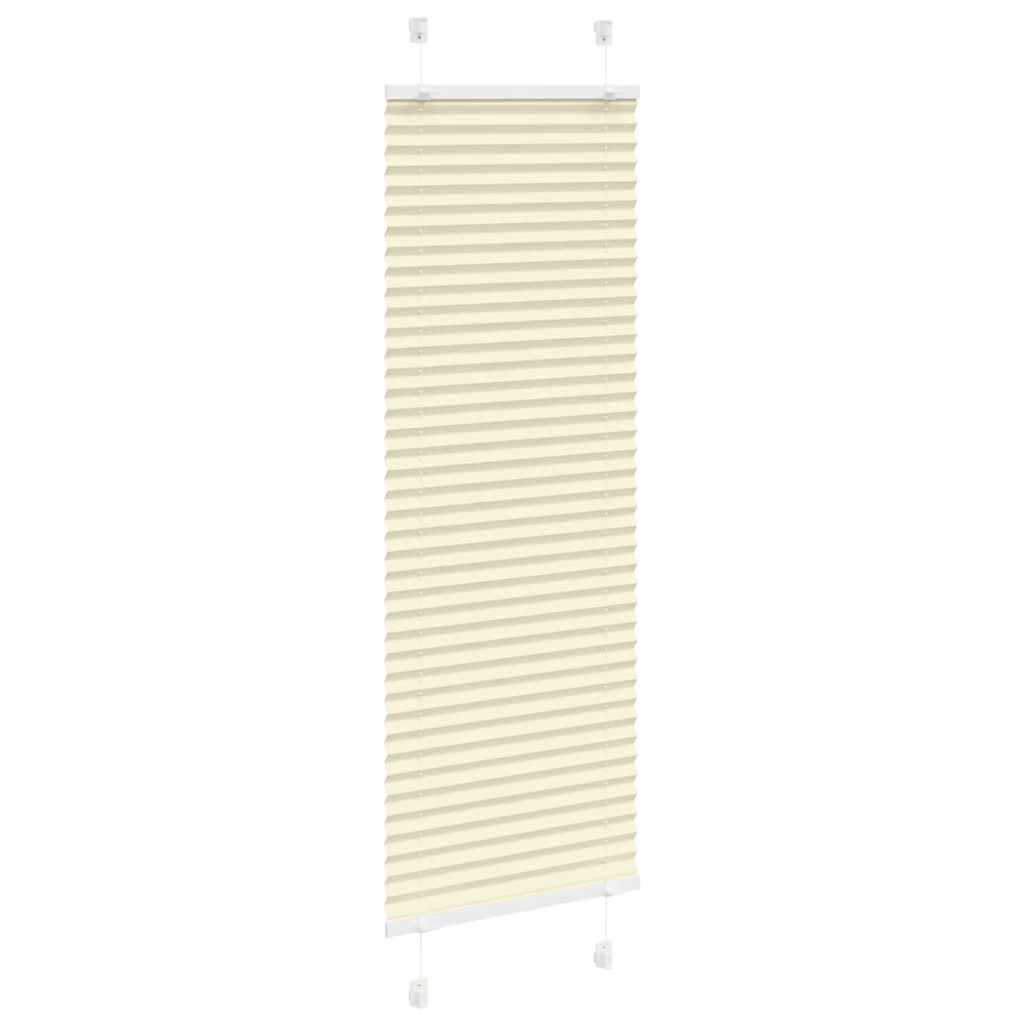 Plissé rolgordijn 50x150 cm stofbreedte 49,4 cm polyester crème