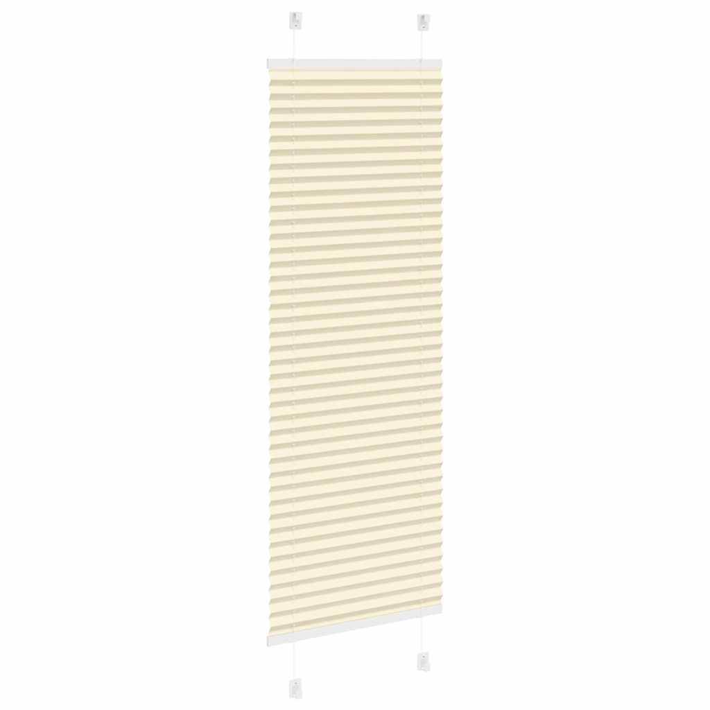 Plissé rolgordijn 50x150 cm stofbreedte 49,4 cm polyester crème