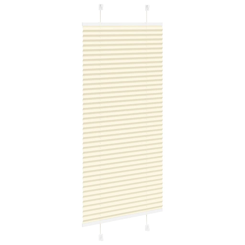 Plissé rolgordijn 60x150 cm stofbreedte 59,4 cm polyester crème