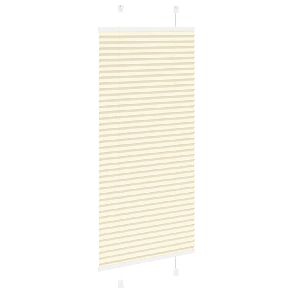 Plissé rolgordijn 65x150 cm stofbreedte 64,4 cm polyester crème