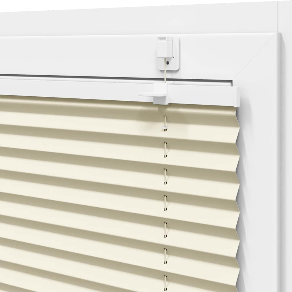 Plissé rolgordijn 70x150 cm stofbreedte 69,4 cm polyester crème
