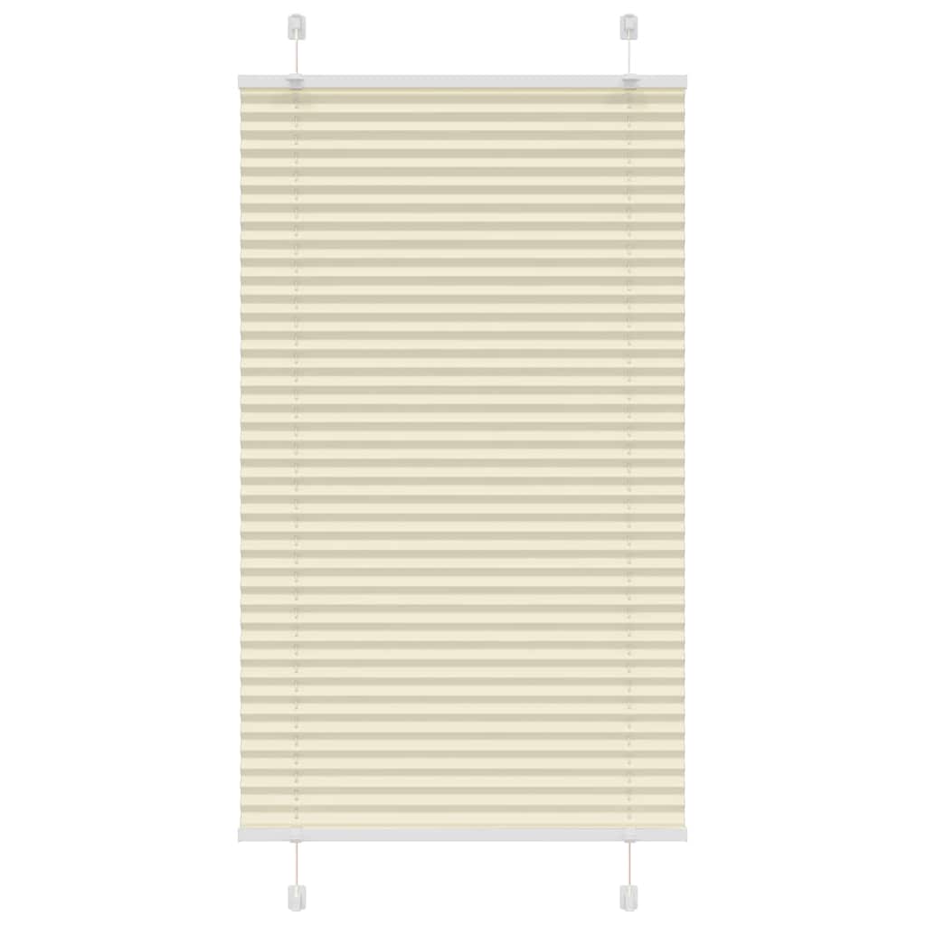 Plissé rolgordijn 75x150 cm stofbreedte 74,4 cm polyester crème