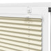 Plissé rolgordijn 75x150 cm stofbreedte 74,4 cm polyester crème