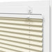 Plissé rolgordijn 75x150 cm stofbreedte 74,4 cm polyester crème