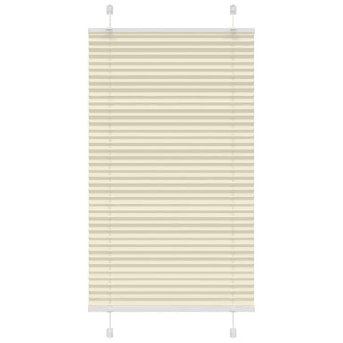 Plissé rolgordijn 80x150 cm stofbreedte 79,4 cm polyester crème