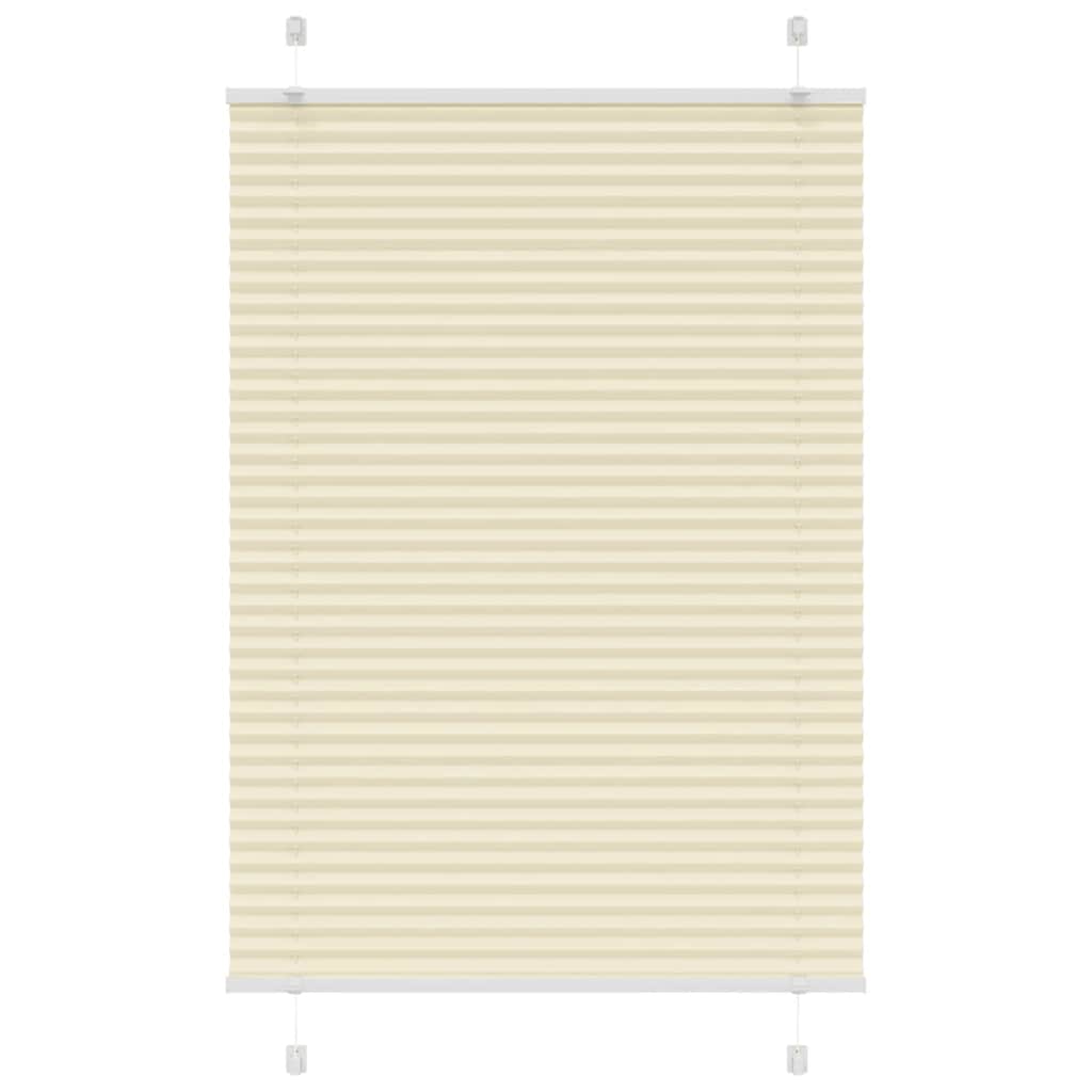 Plissé rolgordijn 85x150 cm stofbreedte 84,4 cm polyester crème