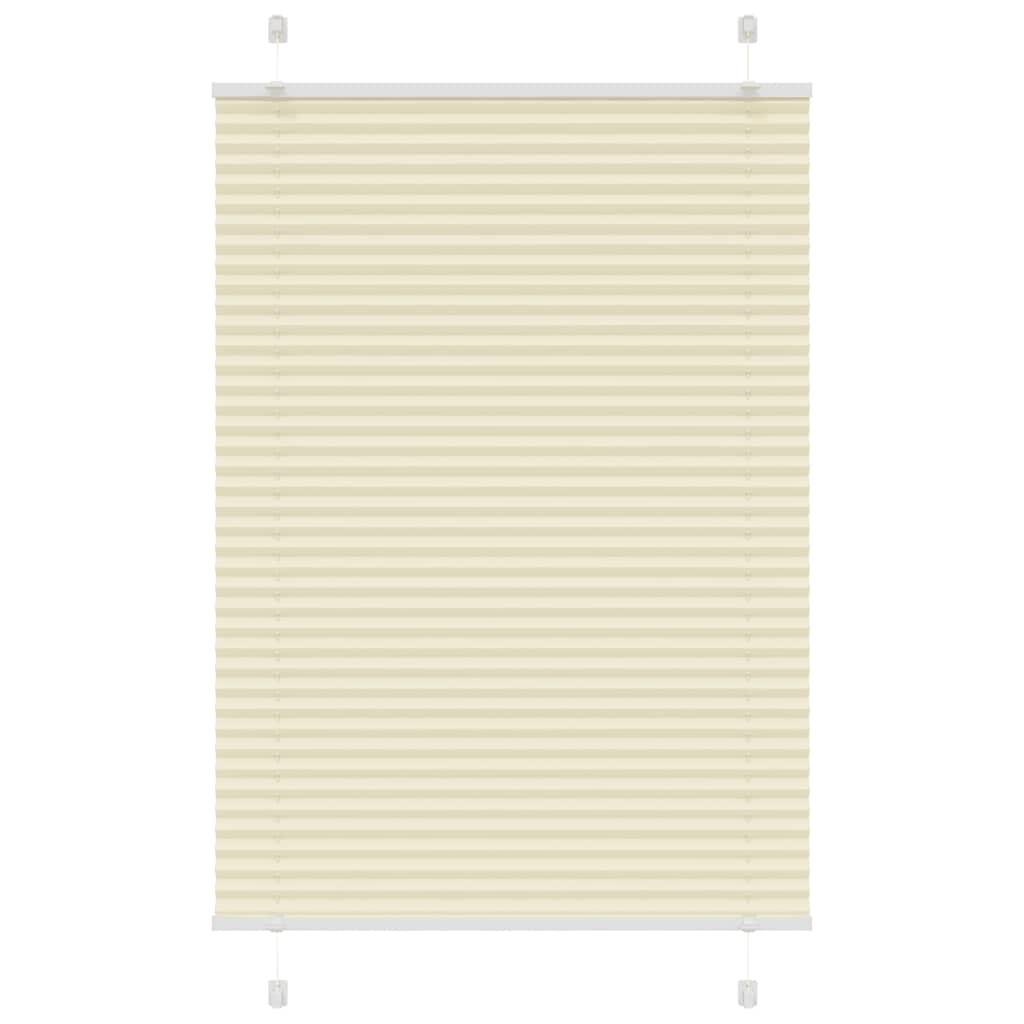 Plissé rolgordijn 90x150 cm stofbreedte 89,4 cm polyester crème