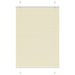 Plissé rolgordijn 90x150 cm stofbreedte 89,4 cm polyester crème