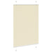 Plissé rolgordijn 90x150 cm stofbreedte 89,4 cm polyester crème