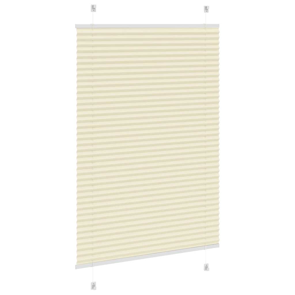 Plissé rolgordijn 90x150 cm stofbreedte 89,4 cm polyester crème