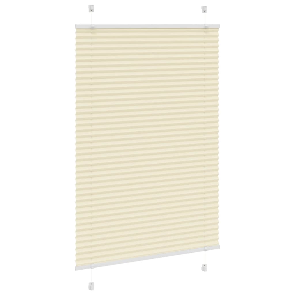 Plissé rolgordijn 100x150 cm stofbreedte 99,4cm polyester crème