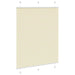 Plissé rolgordijn 110x150cm stofbreedte 109,4cm polyester crème