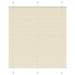 Plissé rolgordijn 115x150cm stofbreedte 114,4cm polyester crème