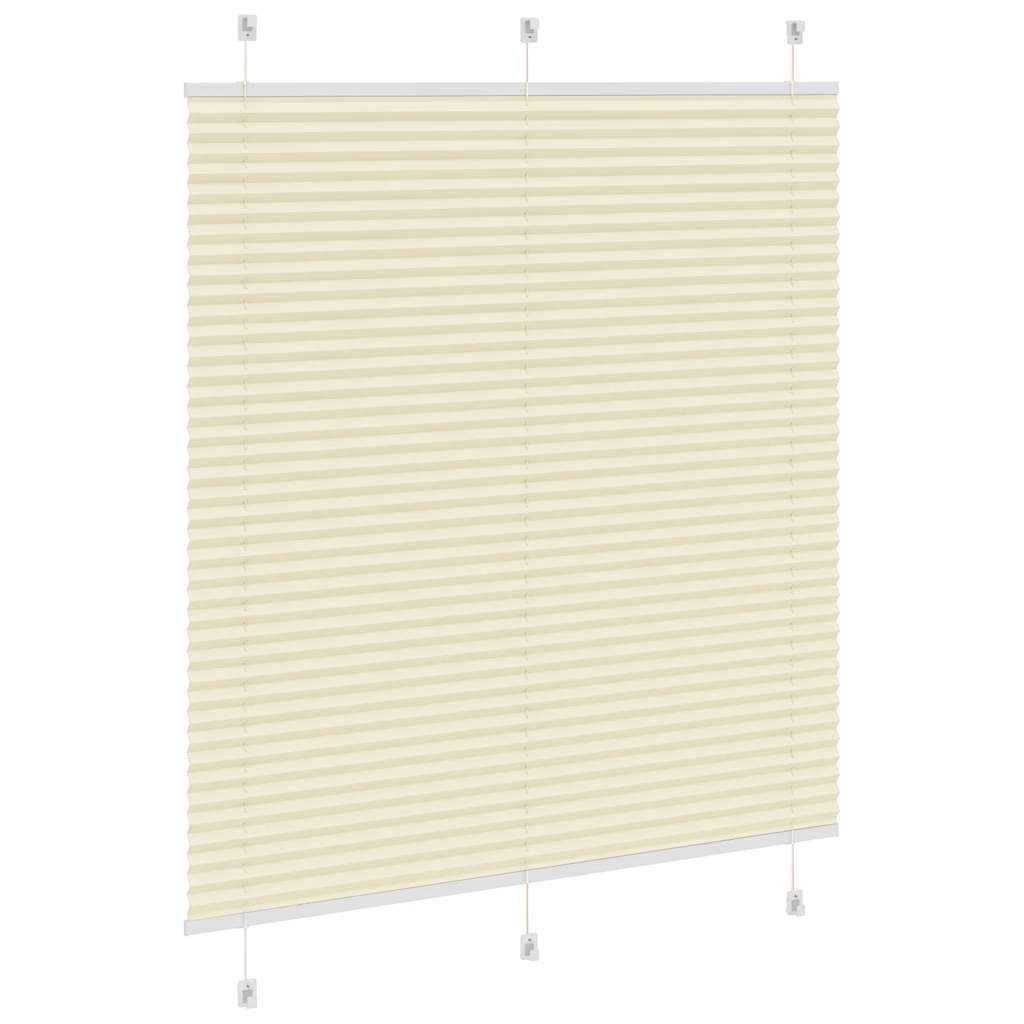 Plissé rolgordijn 115x150cm stofbreedte 114,4cm polyester crème