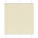 Plissé rolgordijn 120x150cm stofbreedte 119,4cm polyester crème