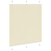 Plissé rolgordijn 120x150cm stofbreedte 119,4cm polyester crème