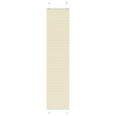 Plissé rolgordijn 40x200 cm stofbreedte 39,4 cm polyester crème