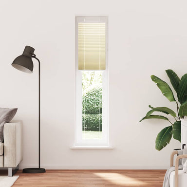 Plissé rolgordijn 50x200 cm stofbreedte 49,4 cm polyester crème