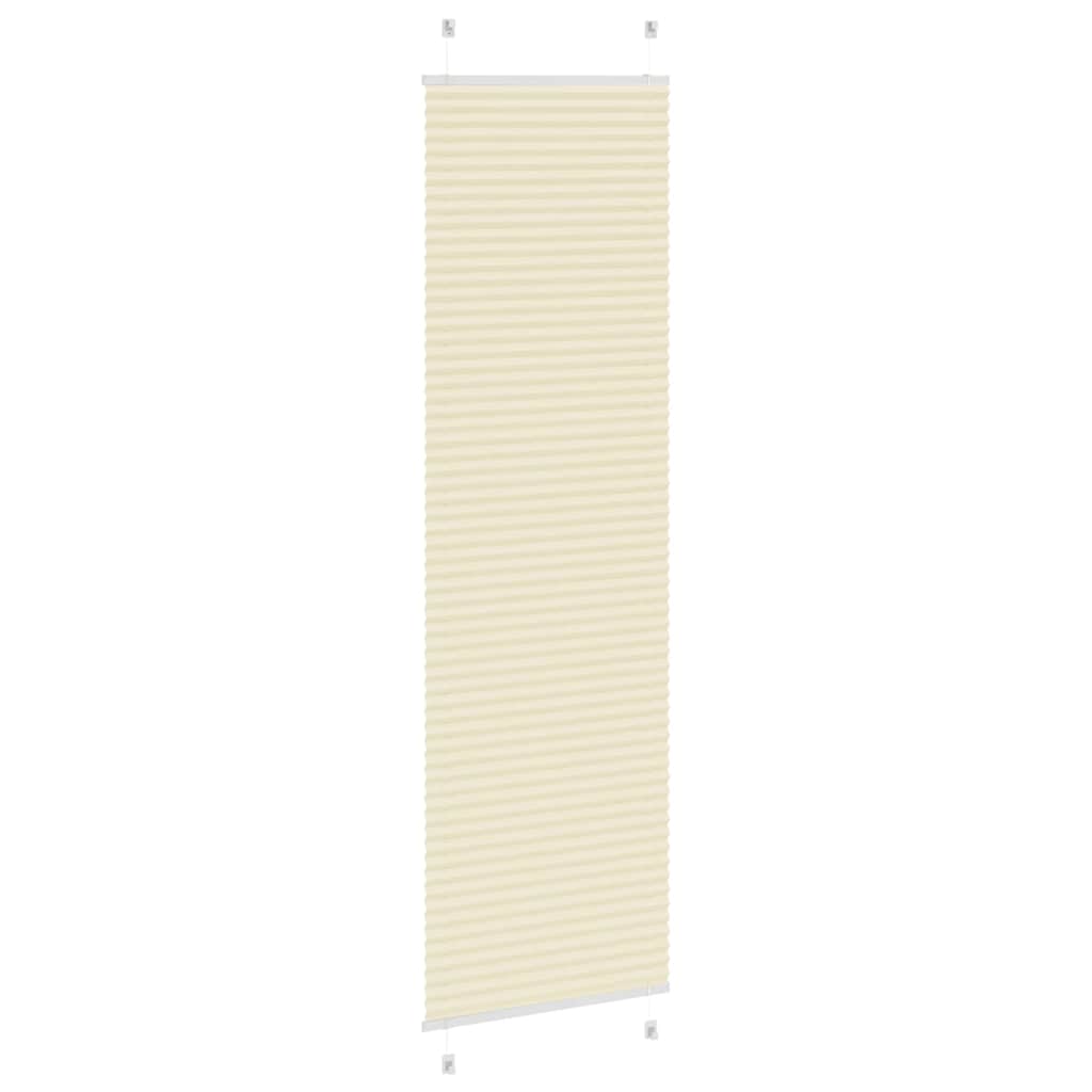 Plissé rolgordijn 55x200 cm stofbreedte 54,4 cm polyester crème