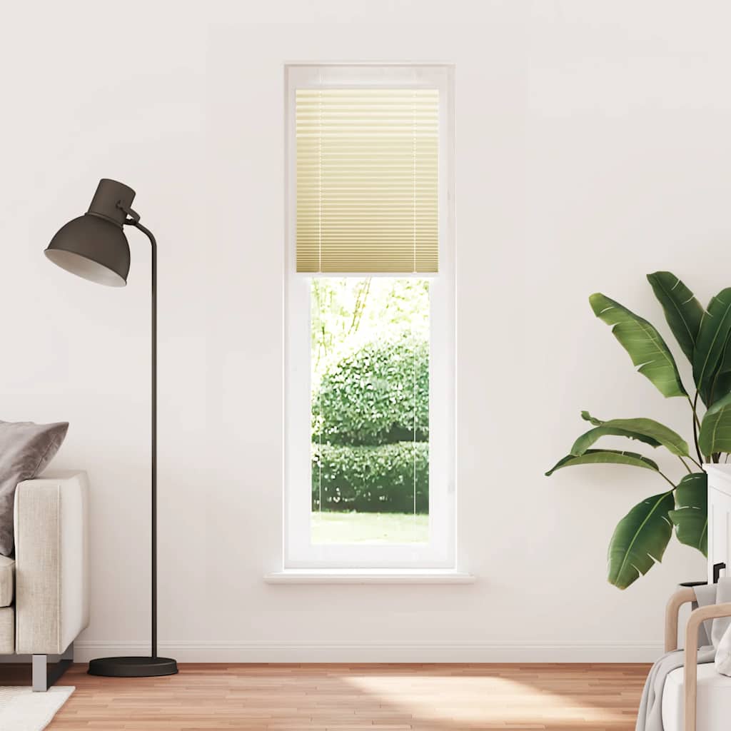 Plissé rolgordijn 65x200 cm stofbreedte 64,4 cm polyester crème