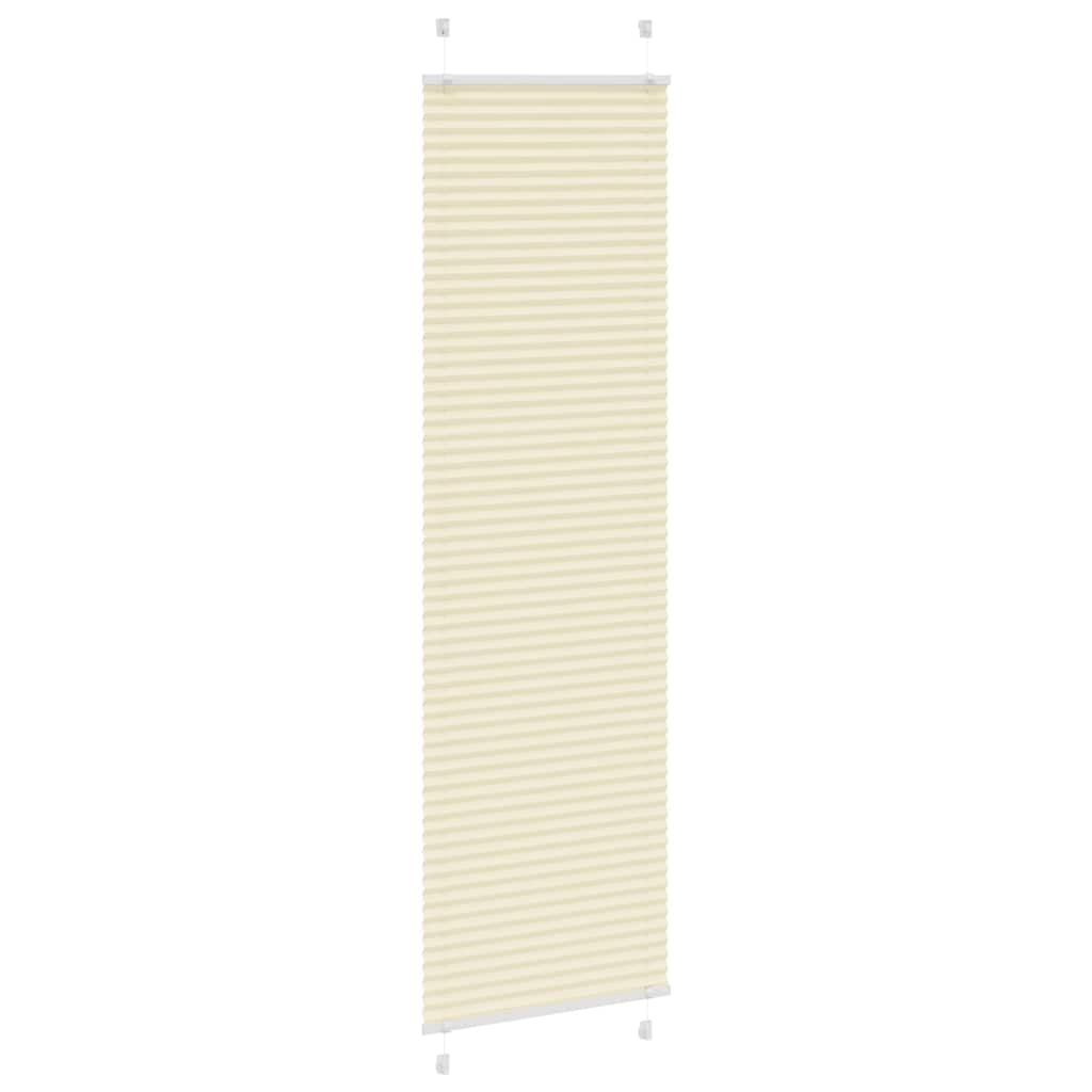 Plissé rolgordijn 65x200 cm stofbreedte 64,4 cm polyester crème