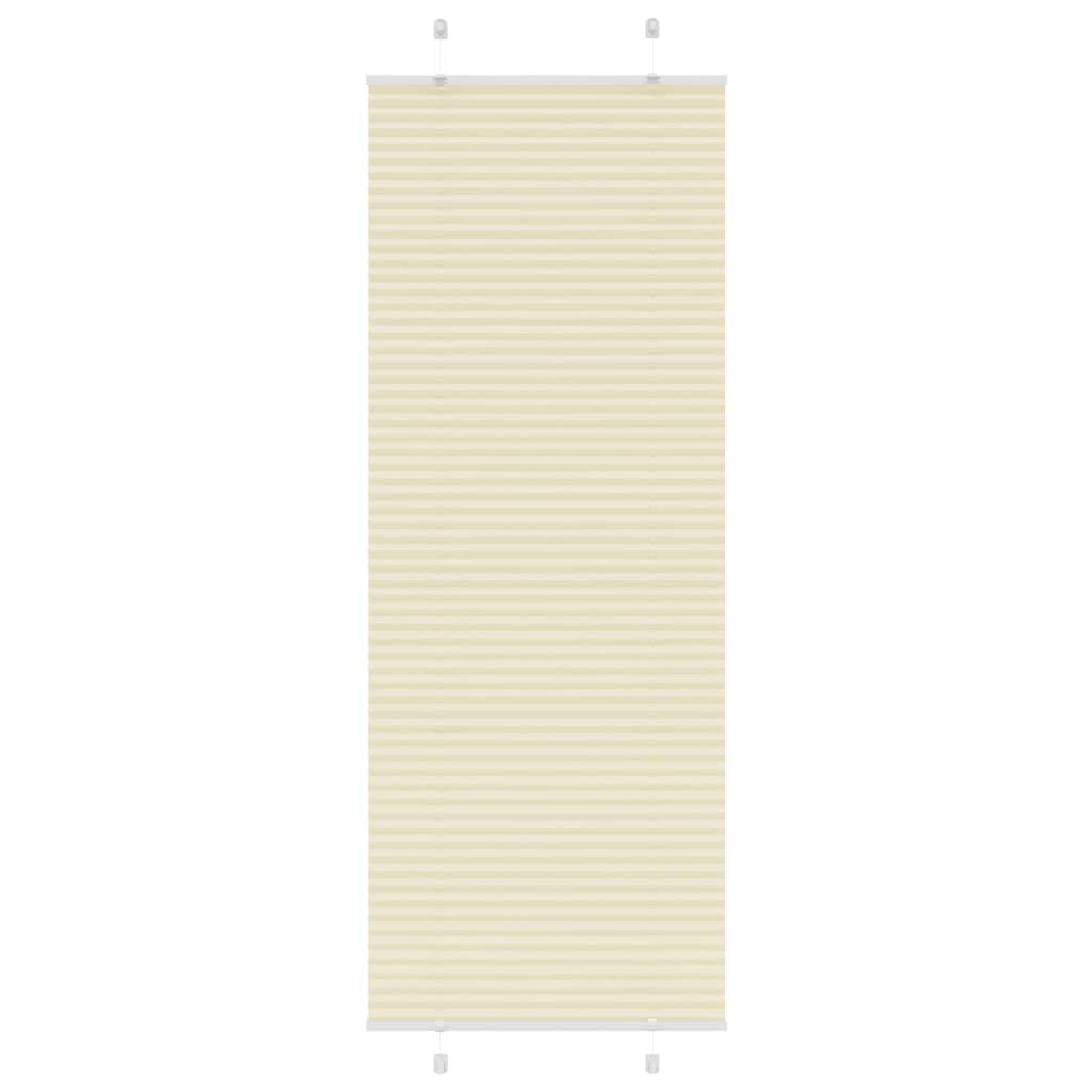 Plissé rolgordijn 70x200 cm stofbreedte 69,4 cm polyester crème