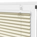 Plissé rolgordijn 80x200 cm stofbreedte 79,4 cm polyester crème