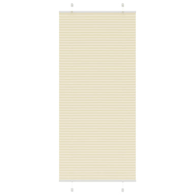 Plissé rolgordijn 85x200 cm stofbreedte 84,4 cm polyester crème