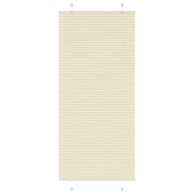 Plissé rolgordijn 100x200 cm stofbreedte 99,4cm polyester crème