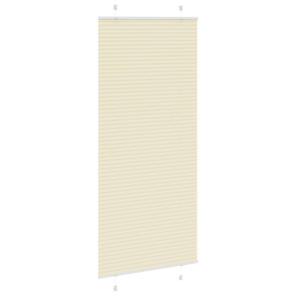 Plissé rolgordijn 100x200 cm stofbreedte 99,4cm polyester crème