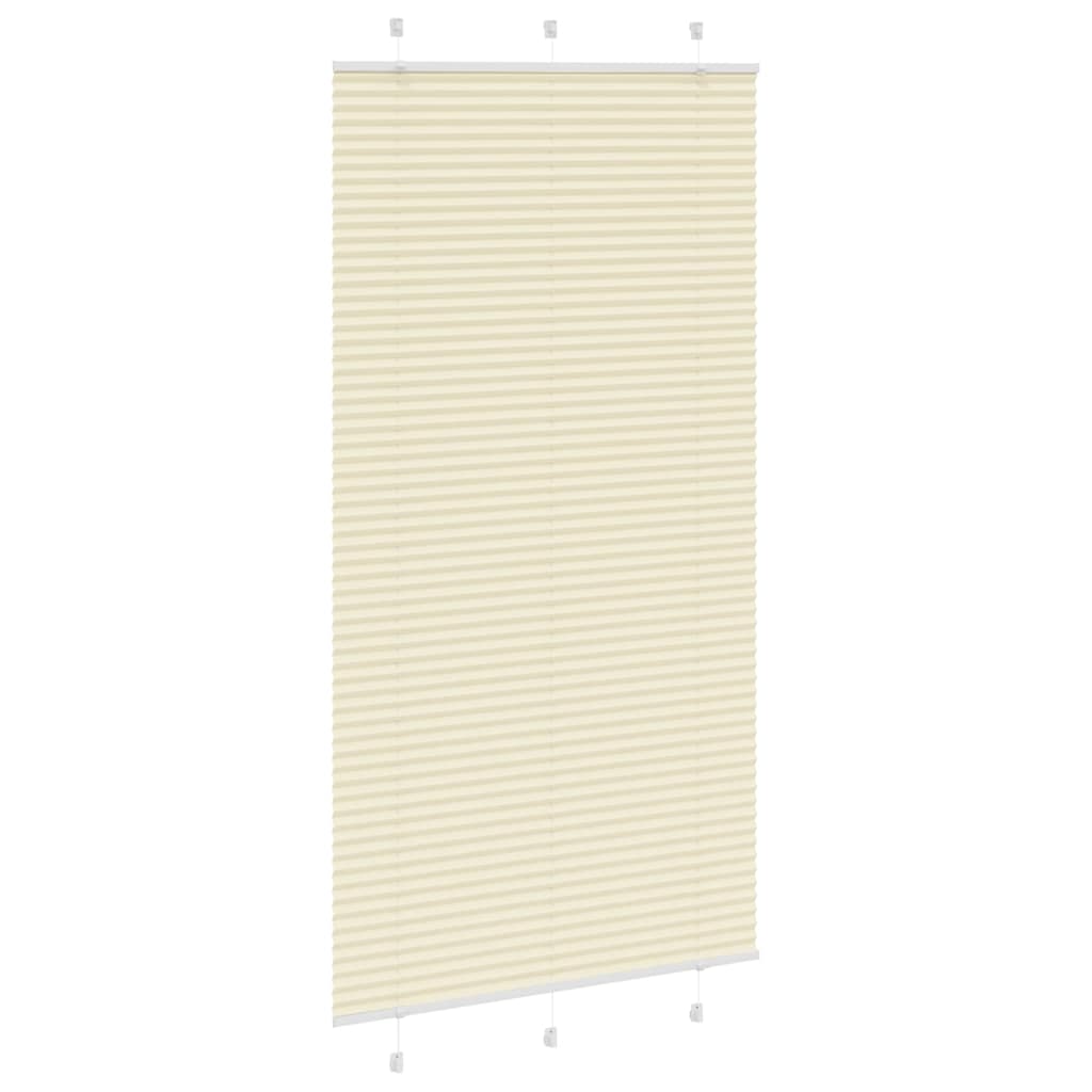 Plissé rolgordijn 105x200cm stofbreedte 104,4cm polyester crème