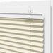 Plissé rolgordijn 105x200cm stofbreedte 104,4cm polyester crème