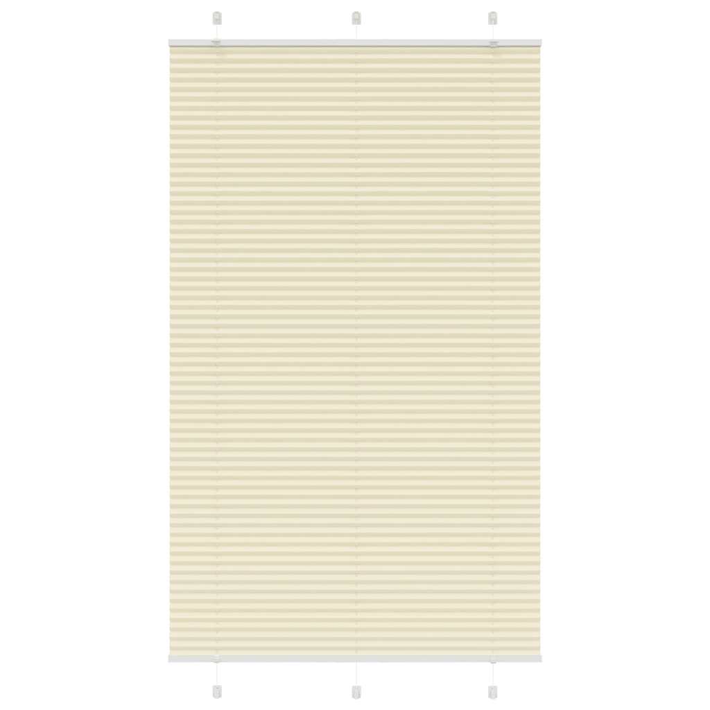 Plissé rolgordijn 115x200cm stofbreedte 114,4cm polyester crème