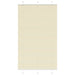 Plissé rolgordijn 115x200cm stofbreedte 114,4cm polyester crème