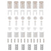 Plissé rolgordijn 115x200cm stofbreedte 114,4cm polyester crème