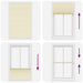 Plissé rolgordijn 115x200cm stofbreedte 114,4cm polyester crème