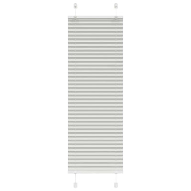 Plissé rolgordijn 40x100 cm stofbreedte 39,4 cm lichtgrijs