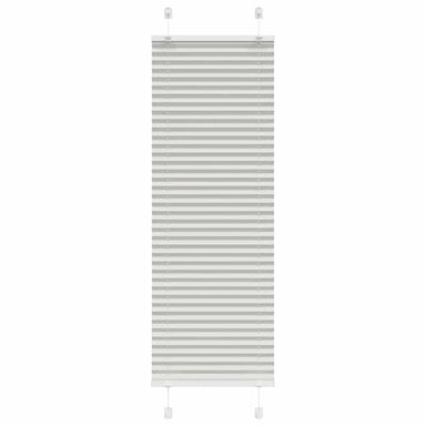 Plissé rolgordijn 45x100 cm stofbreedte 44,4 cm lichtgrijs