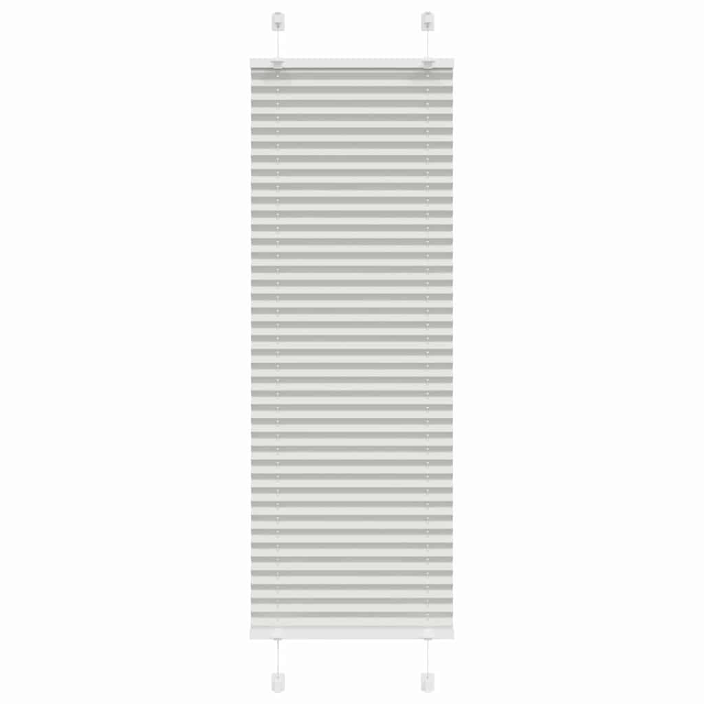 Plissé rolgordijn 50x100 cm stofbreedte 49,4 cm lichtgrijs