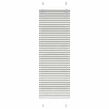 Plissé rolgordijn 50x100 cm stofbreedte 49,4 cm lichtgrijs