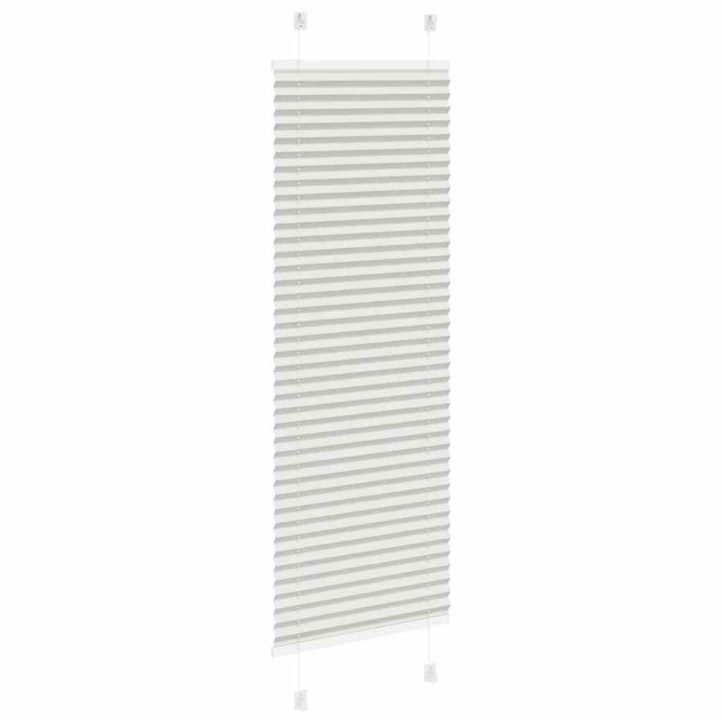 Plissé rolgordijn 50x100 cm stofbreedte 49,4 cm lichtgrijs