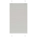 Plissé rolgordijn 80x100 cm stofbreedte 79,4 cm polyester