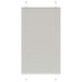 Plissé rolgordijn 75x150 cm stofbreedte 74,4 cm polyester