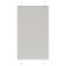 Plissé rolgordijn 80x150 cm stofbreedte 79,4 cm polyester
