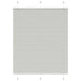 Plissé rolgordijn 110x150 cm stofbreedte 109,4 cm polyester