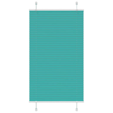 Plissé rolgordijn 80x100 cm stofbreedte 79,4 cm petrol groen