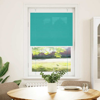 Plissé rolgordijn 80x100 cm stofbreedte 79,4 cm petrol groen