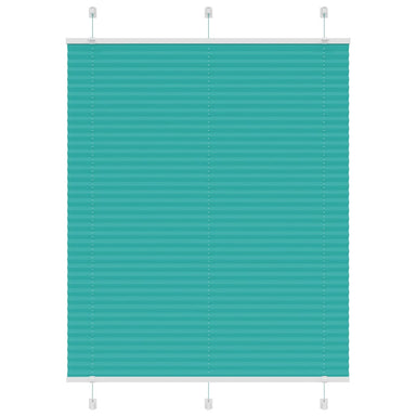 Plissé rolgordijn 105x100 cm stofbreedte 104,4cm petrol groen