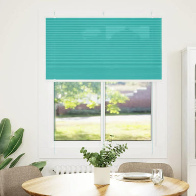 Plissé rolgordijn 105x100 cm stofbreedte 104,4cm petrol groen